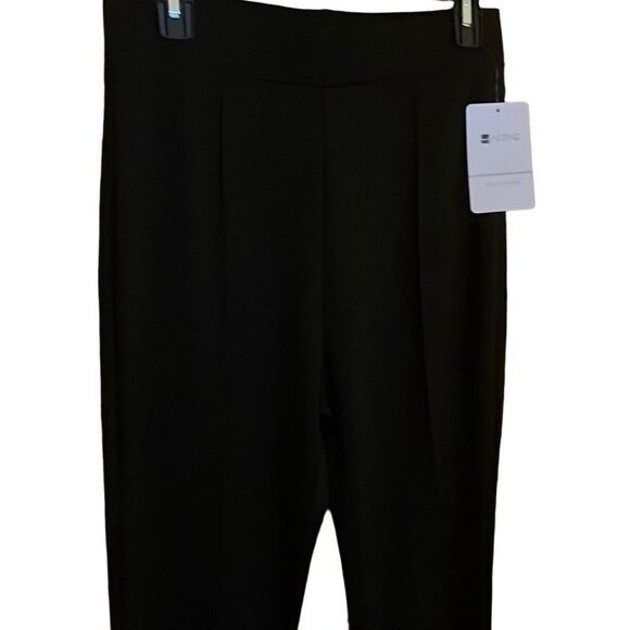 Afitne womens pants Size M work workout high waist bootcut black‎  pull on NWT - Picture 2 of 7